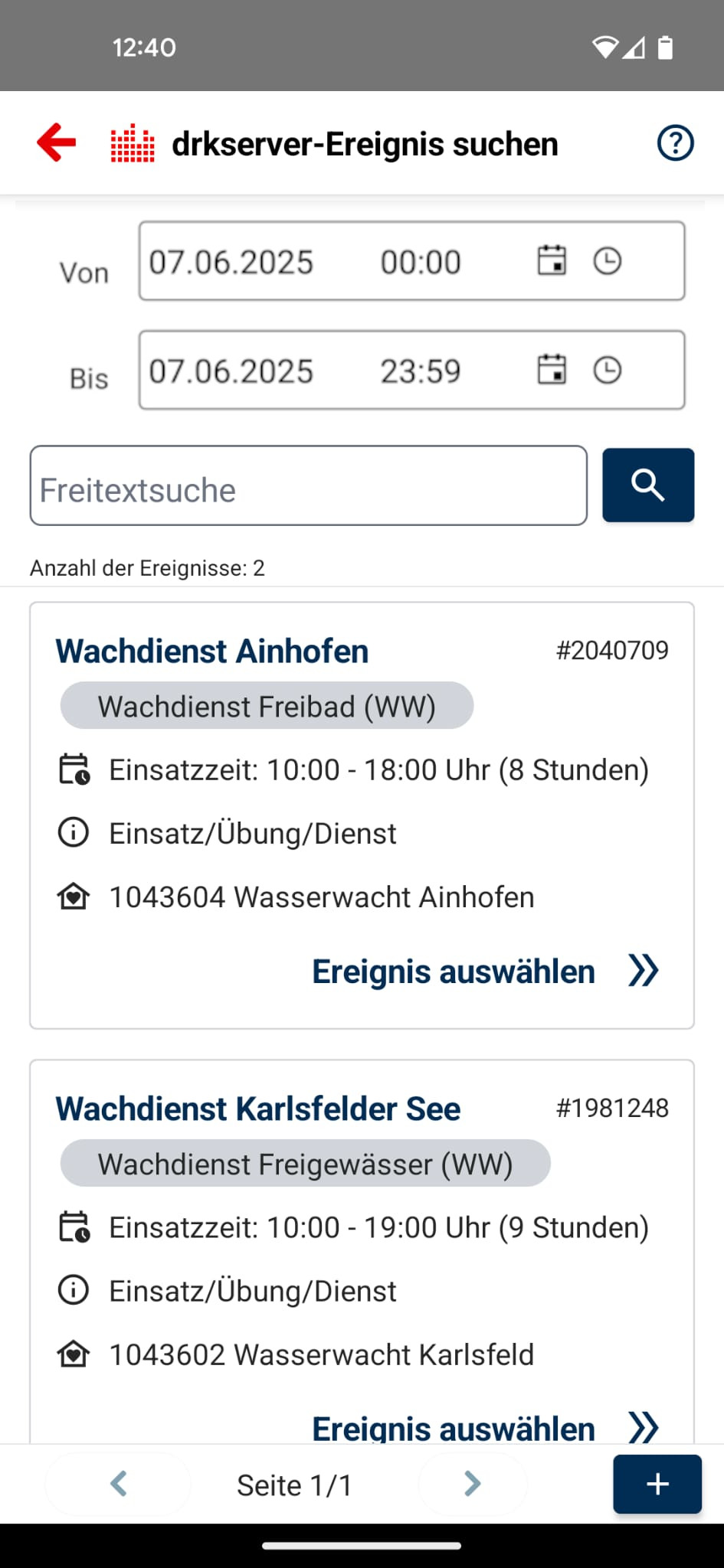 Projekt drkserver > Tipp der Woche KW24/25: Dienstzeiten direkt vor Ort erfassen mit der "DRK Hier!" App > Ereignis suchen.png