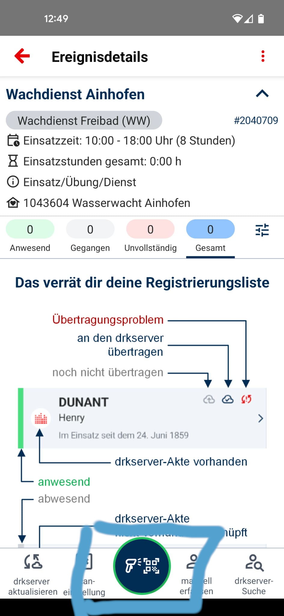 Projekt drkserver > Tipp der Woche KW24/25: Dienstzeiten direkt vor Ort erfassen mit der "DRK Hier!" App > Scannen.png